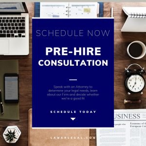Schedule Pre Hire Consultation - Lamar Legal PLLC