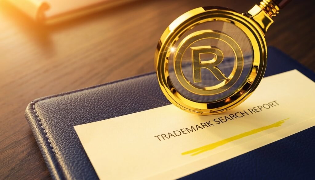 Trademark clearance search report with USPTO, state, and common law search results — attorney-conducted trademark search Lamar Legal Florida