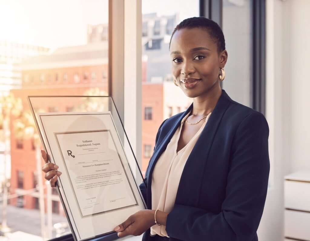 USPTO federal trademark registration certificate with gold seal and fountain pen — trademark registration attorney Lamar Legal Florida